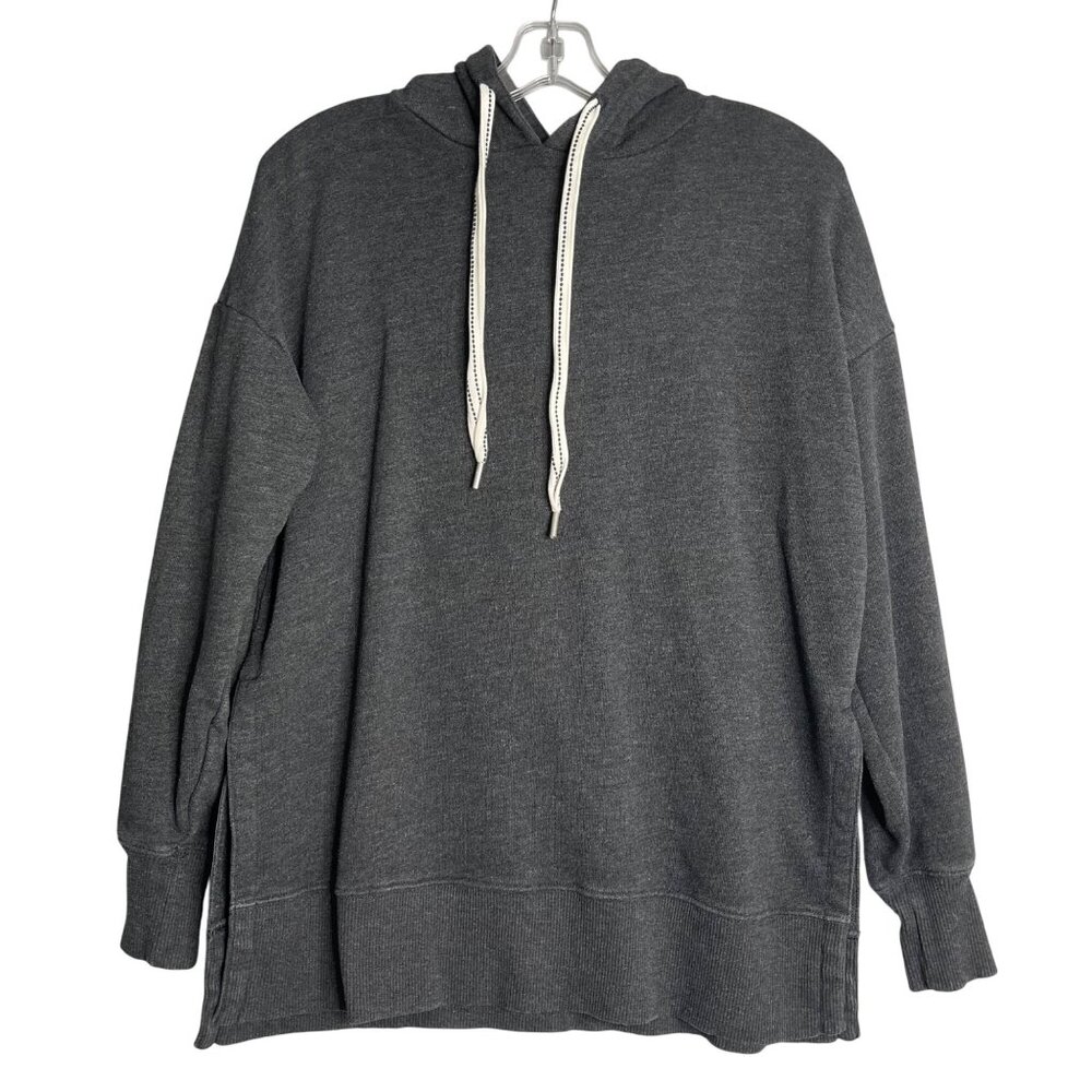 Aerie Hoodie Charcoal Black Womens XS Oversized Relaxed Lounge Boho AE